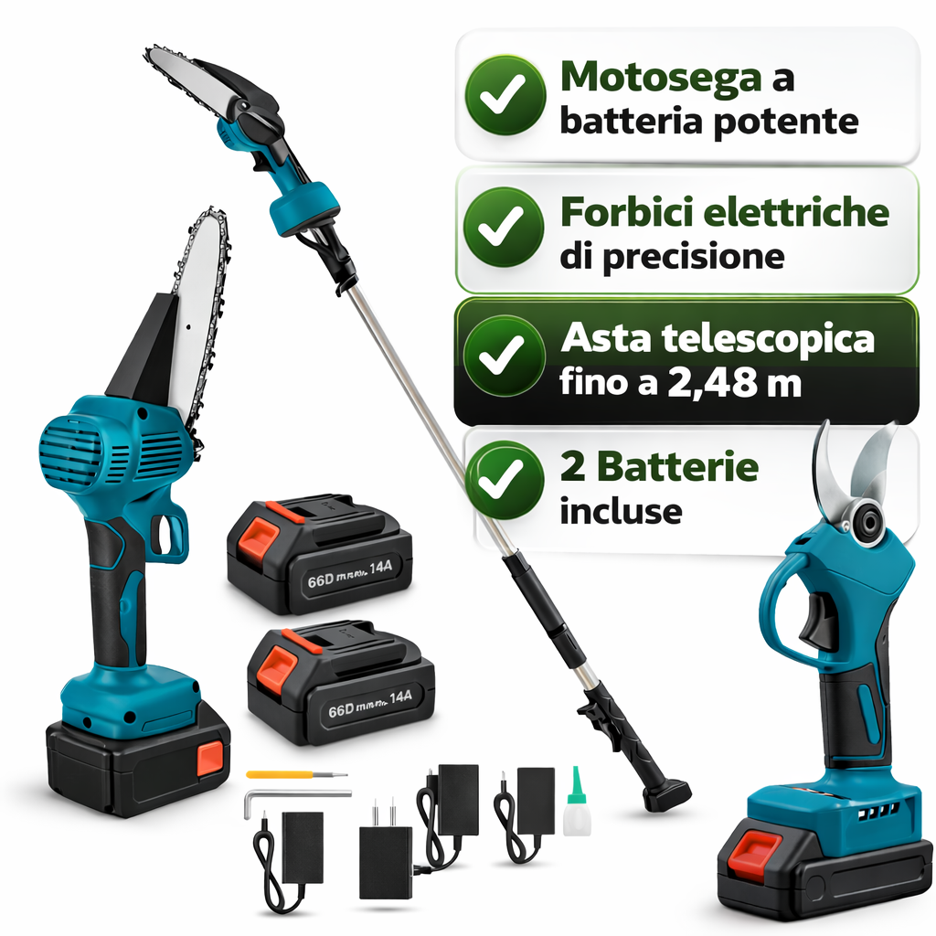 Kit Potatura 3 in 1 CHEBELGIARDINO completo