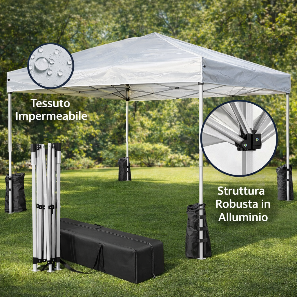 Struttura robusta gazebo per durata nel tempo