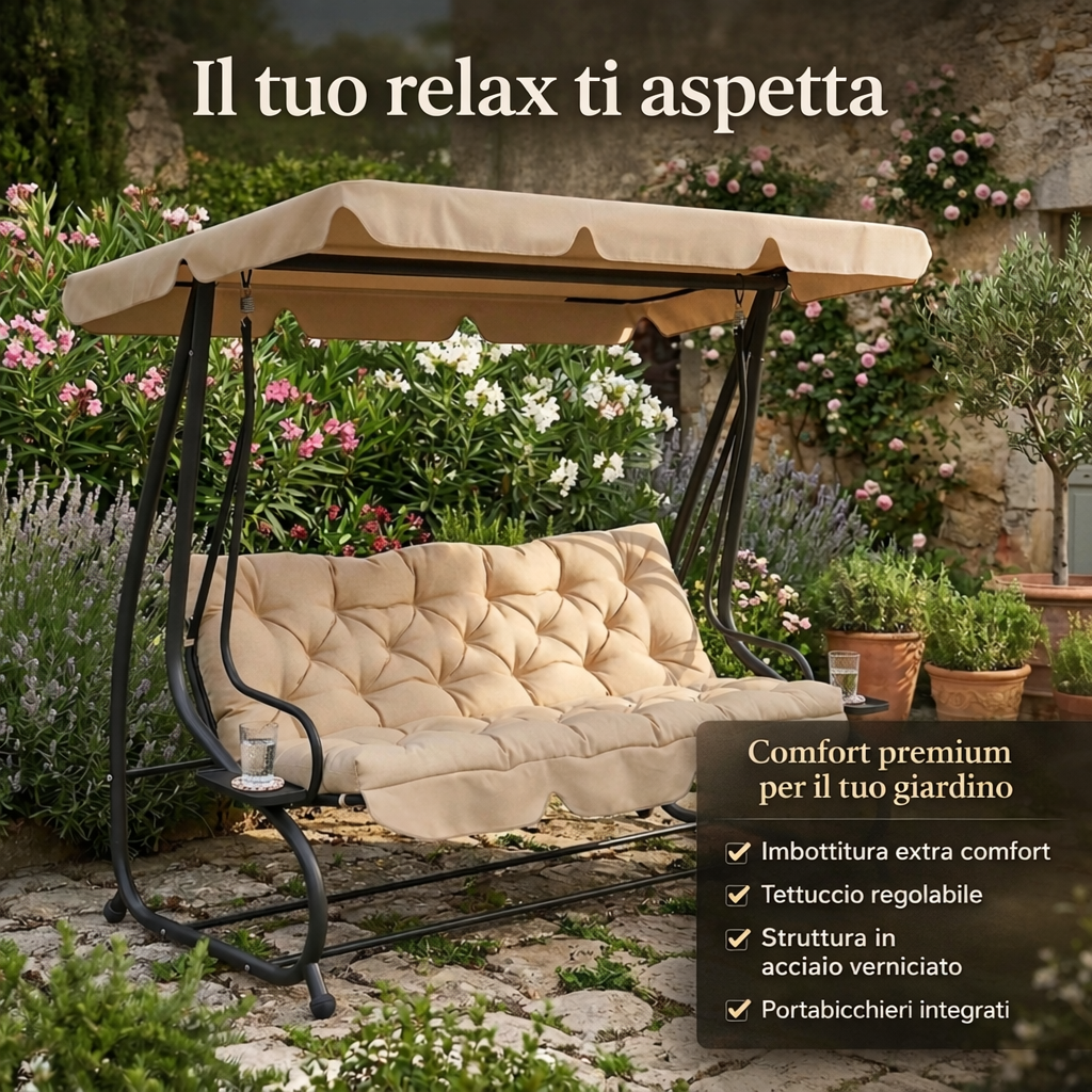 Dondolo angolo relax giardino