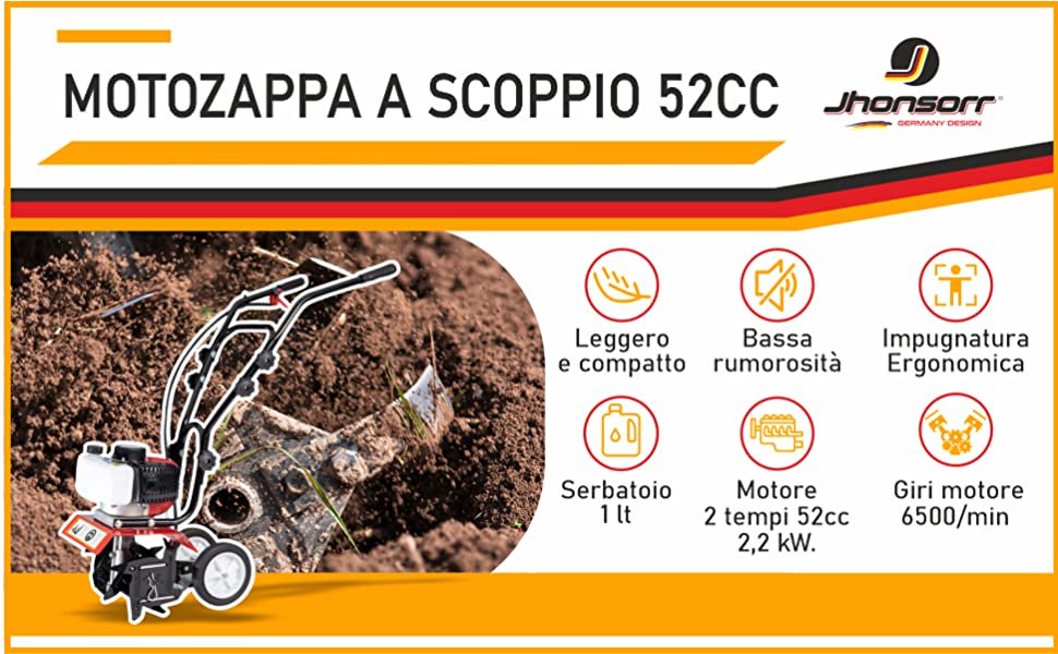 Motozappa Jhonsorr in azione
