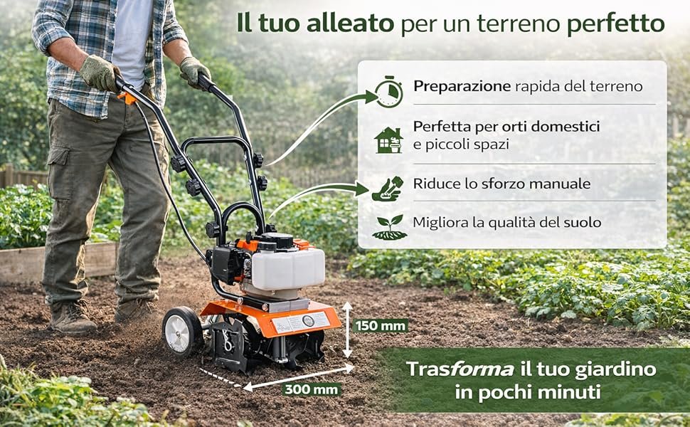 Motozappa Jhonsorr dettaglio costruttivo