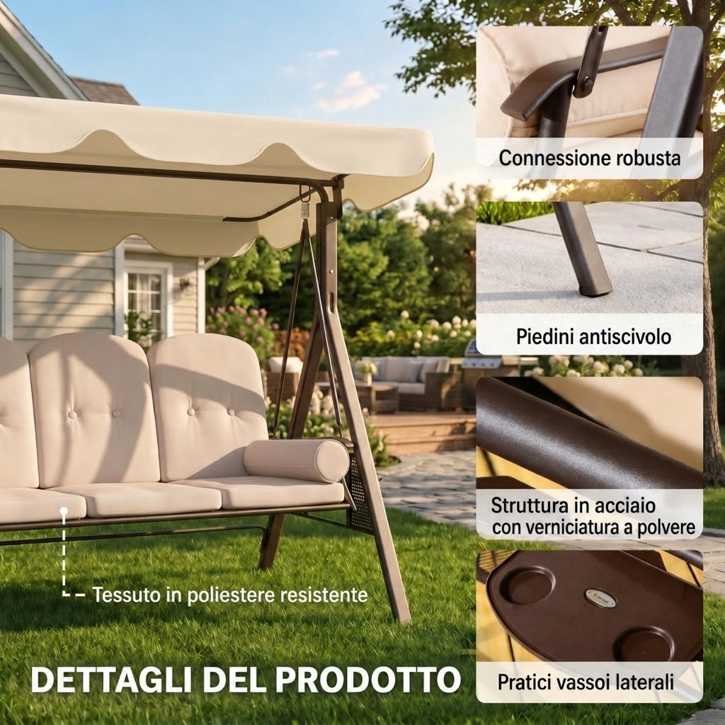 Dondolo 3-4 posti per famiglia