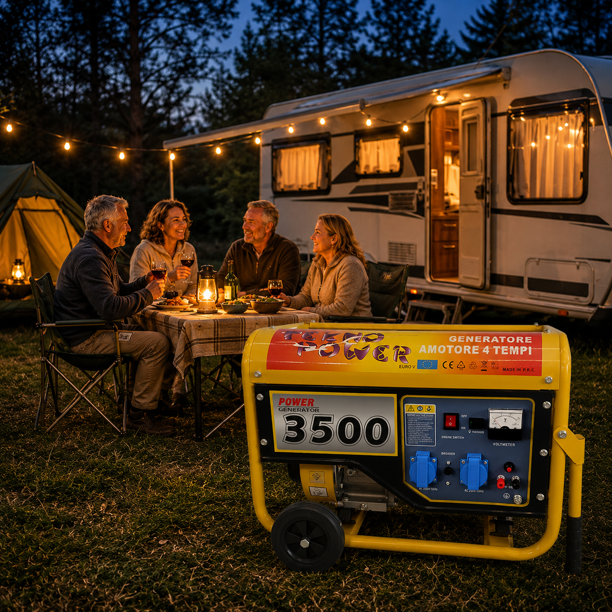 Generatore per camper e campeggio