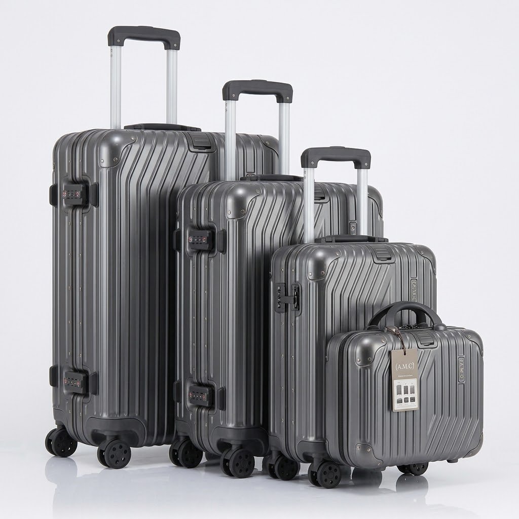 Set valigie grigie 4 pezzi
